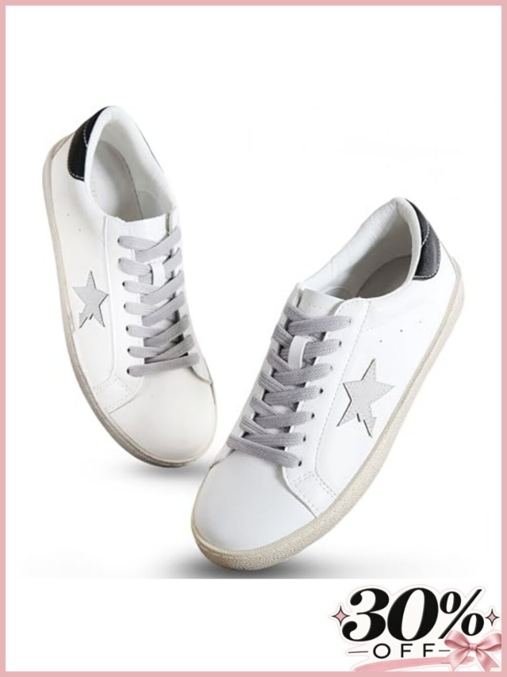 Glitter Sneakers Women Sparkly Bling Star Sequins Cushioned Low Top Platform